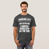 Parkinsons Disease Awareness Kick Step Warrior T-shirt (Voorkant volledig)