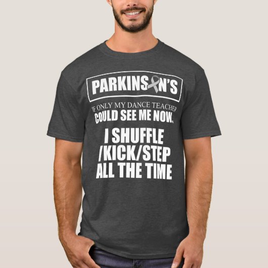 Parkinsons Disease Awareness Kick Step Warrior T-shirt (Voorkant)