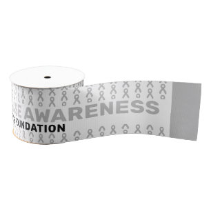 Parkinson's Disease Awareness Pattern Grosgrain Lint