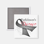 Parkinsons Disease Awareness Ribbon Magneet (Voorkant / Achterkant)