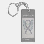 Parkinson's Disease Awareness Ribbon Sleutelhanger (Voorkant Links)