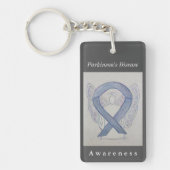 Parkinson's Disease Awareness Ribbon Sleutelhanger (Voorkant)