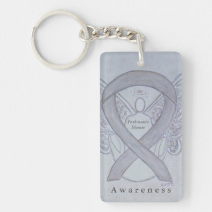 Parkinson's Disease Awareness Ribbon Sleutelhanger