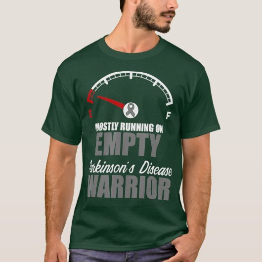 Parkinsons Disease Awareness Runner Warrior T-shirt (Voorkant)