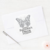 Parkinson's Disease Butterfly Ronde Sticker (Envelop)