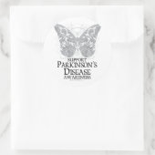 Parkinson's Disease Butterfly Ronde Sticker (Tas)