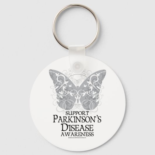 Parkinson's Disease Butterfly Sleutelhanger (Voorkant)