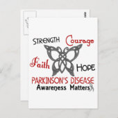 Parkinson's Disease Celtic Butterfly 3 Briefkaart (Voorkant / Achterkant)