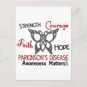 Parkinson's Disease Celtic Butterfly 3 Briefkaart