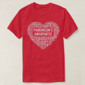 Parkinsons Disease Heart Gifts Fighter Awareness G T-shirt (Design voorkant)