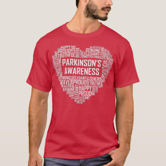 Parkinsons Disease Heart Gifts Fighter Awareness G T-shirt