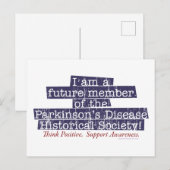 Parkinsons Disease Historische Society Briefkaart (Voorkant / Achterkant)