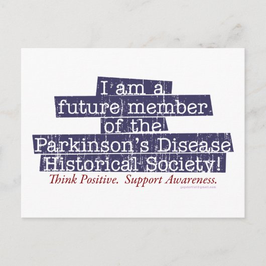 Parkinsons Disease Historische Society Briefkaart (Voorkant)