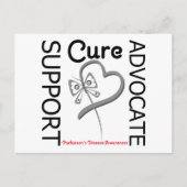 Parkinsons Disease Support Advocate Cure Briefkaart (Voorkant)