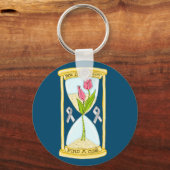 Parkinson's Find a Cure Button Sleutelhanger (Voorkant)