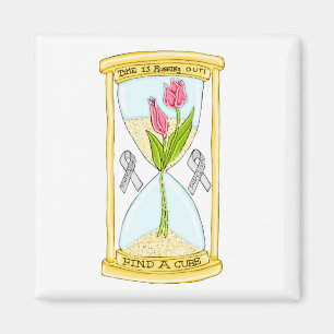 Parkinson's Find a Cure Square Magnet
