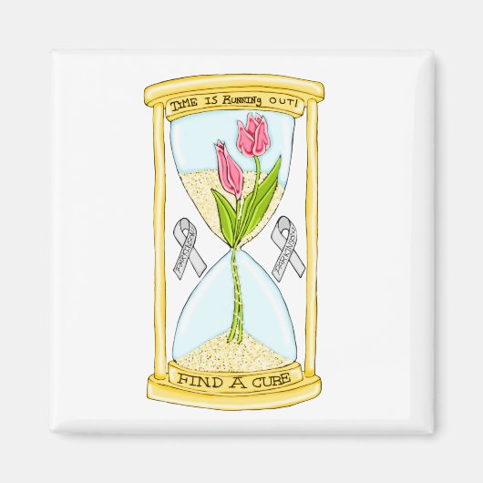 Parkinson's Find a Cure Square Magnet (Voorkant)