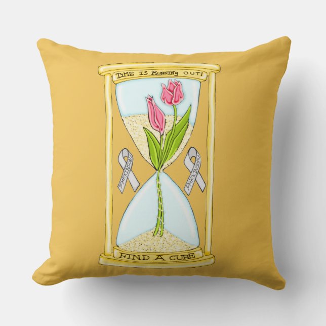 Parkinson's Find a Cure Square Pillow Kussen (Voorkant)