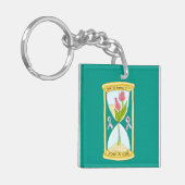 Parkinson's Find a Cure Square-Sleutelhanger Sleutelhanger (Voorkant Links)