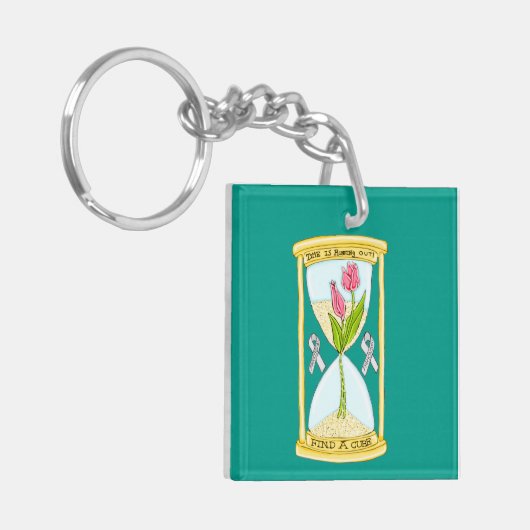 Parkinson's Find a Cure Square-Sleutelhanger Sleutelhanger (Voorkant Links)