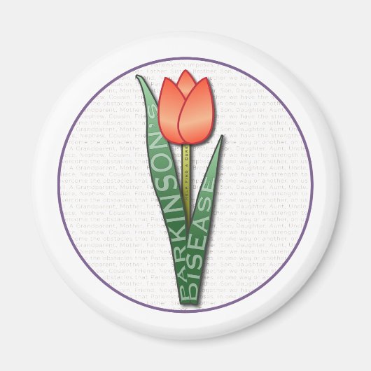 Parkinsons helpen om een echte Tulip te vinden Magneet (Voorkant)