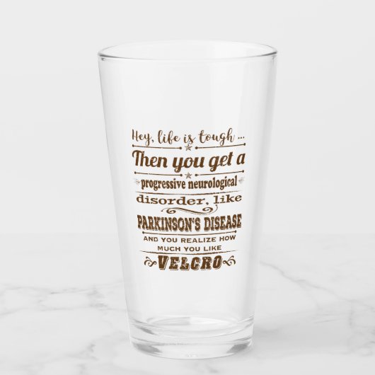 Parkinsons Hey Het leven is klittenband Glas (Voorkant)