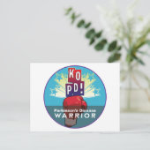 Parkinson's KO Warrior Briefkaart (Staand voorkant)