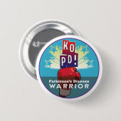 Parkinson's KO Warrior Ronde Button 5,7 Cm (Voorkant /achterkant)