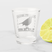 Parkinsons 's lands voor de vogels shot glas (Achterkant)
