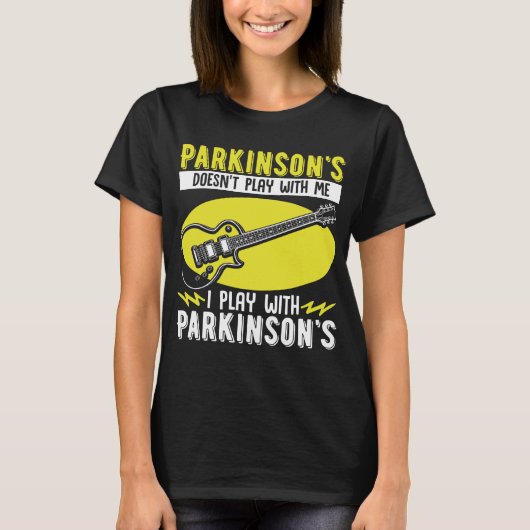 Parkinsons spelen niet met me als PD-bewustzijn T-shirt (Voorkant)