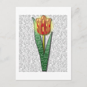 Parkinsons Strength Burst Tulip RednYellow Briefkaart