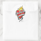 Parkinson's Tattoo Heart Ronde Sticker (Tas)