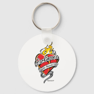 Parkinson's Tattoo Heart Sleutelhanger