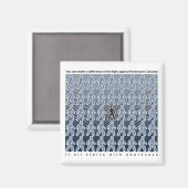 Parkinsons vecht begint met bewustzijn magneet (Voorkant / Achterkant)