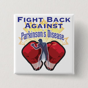 Parkinsons vechten tegen vierkante button 5,1 cm