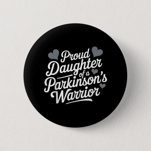 Parkinsons Warrior Proud Daughter Support Ronde Button 5,7 Cm (Voorkant)