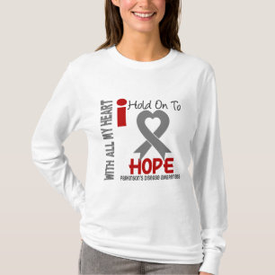 Parkinsons ziekte die ik vasthoud aan hoop t-shirt