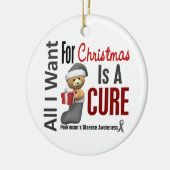 Parkinson's ziekte Ik wil alleen kerstsieraden Keramisch Ornament (Links)