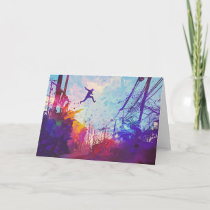 Parkint Urban Free Running Greeting Card - Blank Kaart