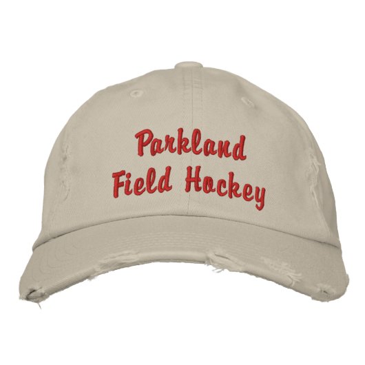 Parkland Hockey geborduurd Pet (Voorkant)