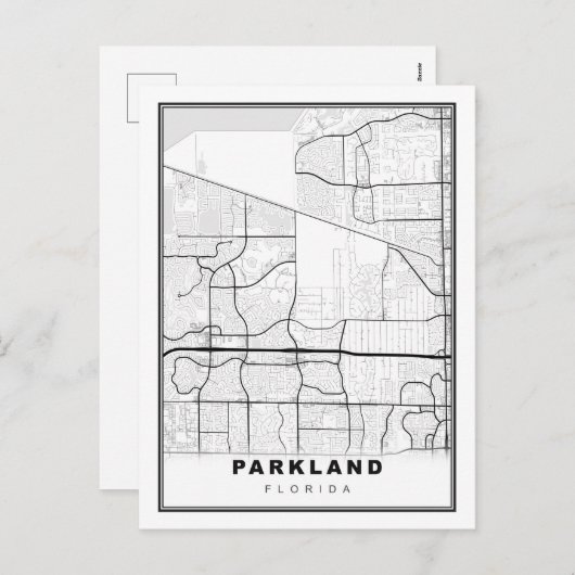 Parkland Map Feestdagenkaart (Voorkant / Achterkant)