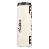 PARKOUR aangepaste naam tumbler Thermosbeker (Achterkant)