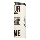 PARKOUR aangepaste naam tumbler Thermosbeker (Geroteerd rechts)