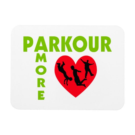 Parkour Amore Met Hart Magneet (Horizontaal)