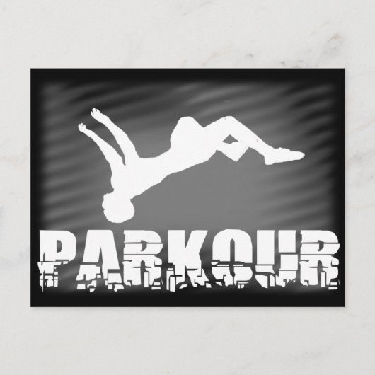 Parkour athlete briefkaart (Voorkant)