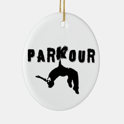 Parkour Athlete Keramisch Ornament (Rechts)