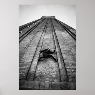 Parkour Athlete-klimmer San Marco Tower Poster