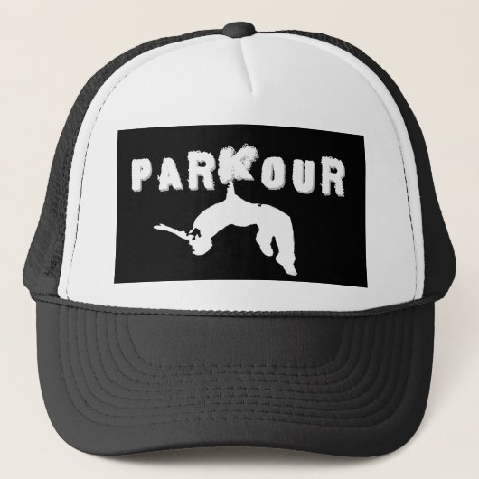 Parkour Athlete Trucker Pet (Voorkant)