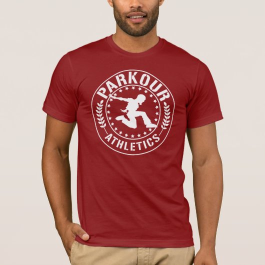 Parkour Athletics text whit 2 T-shirt (Voorkant)
