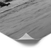 Parkour-atleet op de brug in Venetië Poster (Hoek)